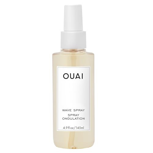 OUAI Wave Spray - Coconut Oil & Rice Protein Texture Mist for Voluminous Beach Waves with Shine - Paraben Free, Safe for Color & Keratin-Treated Hair (4.9 fl oz) | Amazon (US)