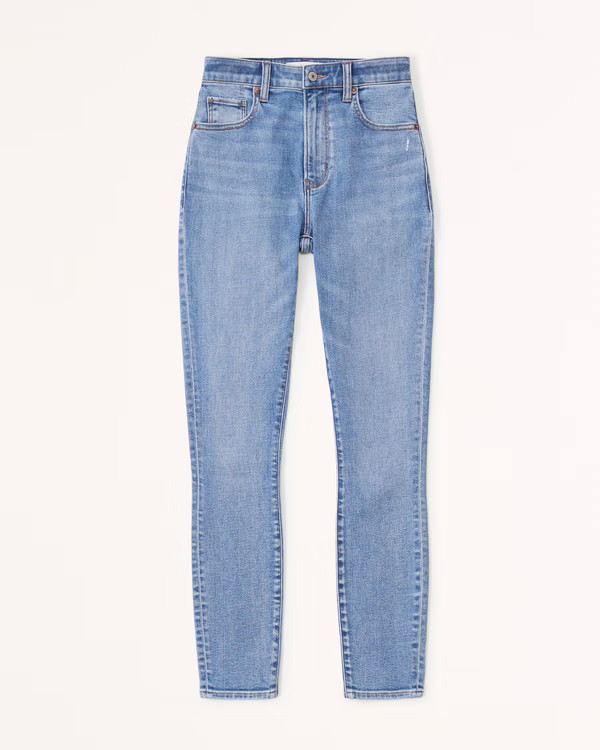 High Rise Super Skinny Ankle Jean | Abercrombie & Fitch (US)