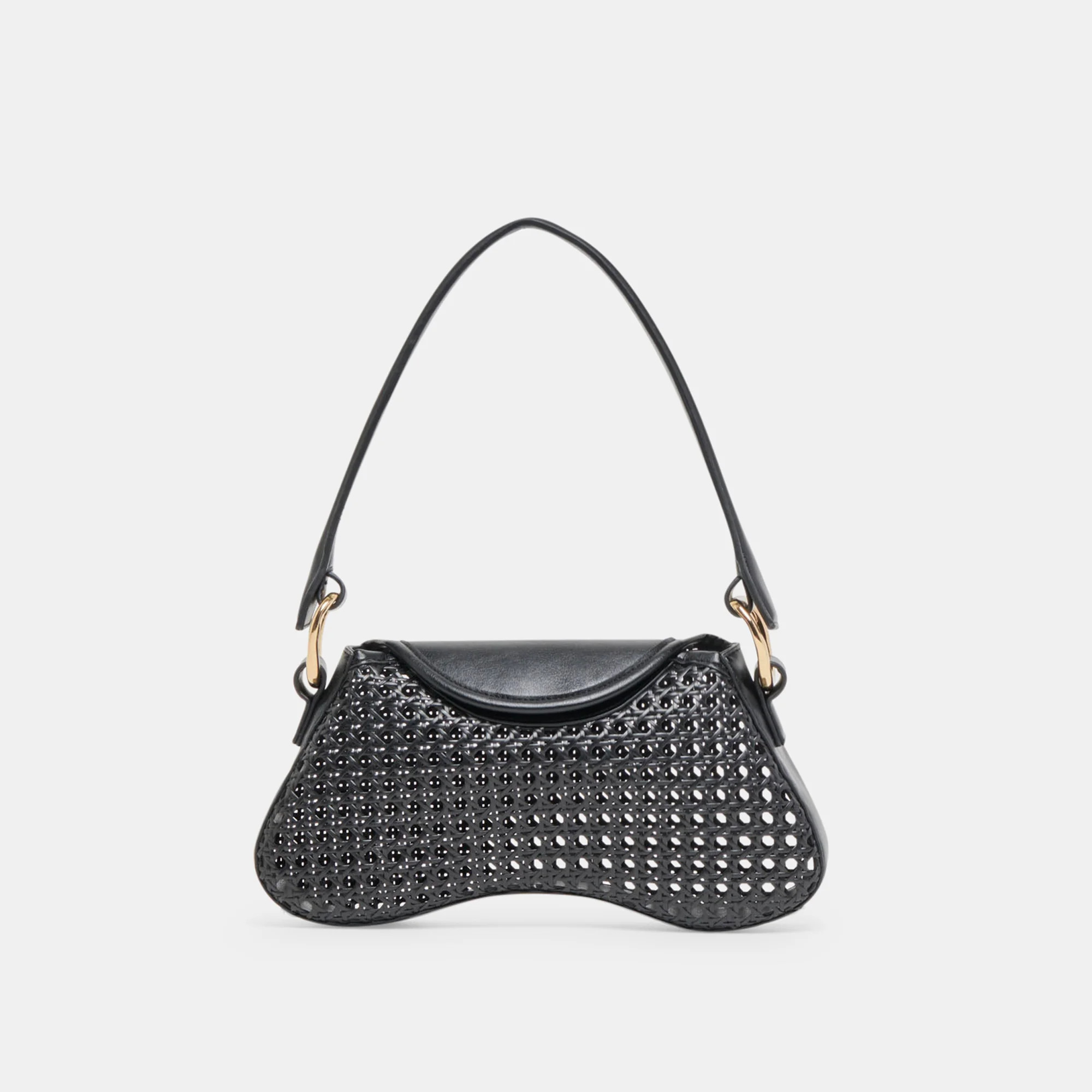 MOLENE SHOULDER BAG BLACK CANE | DolceVita.com