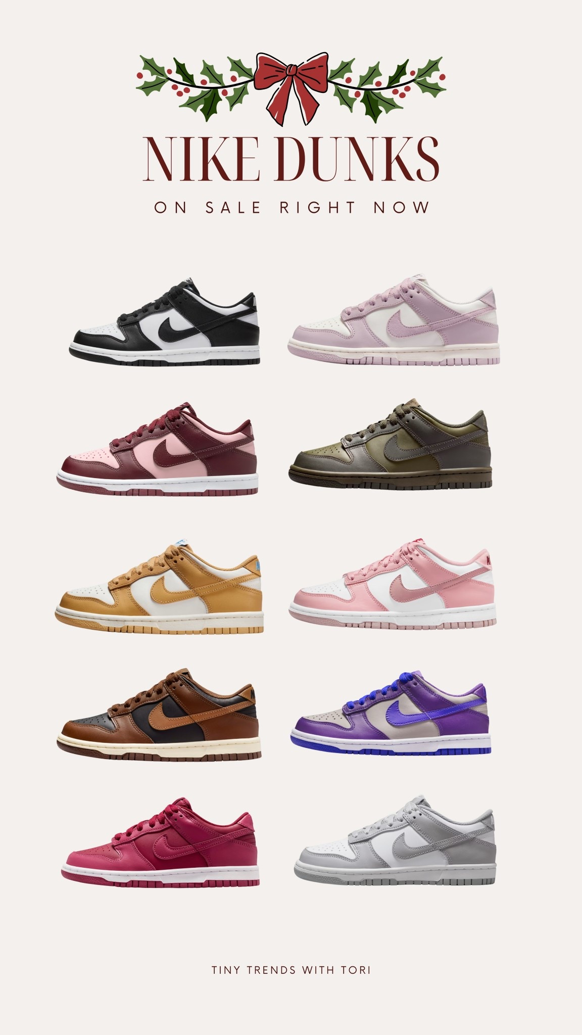 Toddler & kids Nike Dunks on sale!! Perfect time to check off your Christmas list 🎁 

#LTKHoliday #LTKSeasonal #LTKGiftGuide