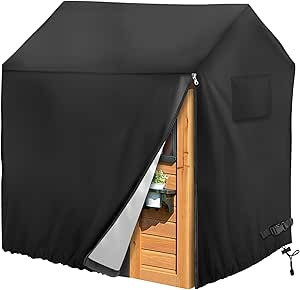 Playhouse cover, Outdoor wooden kids playhouse covers, 57" L x 57" W x 63" H, Waterproof, Sun Pro... | Amazon (US)