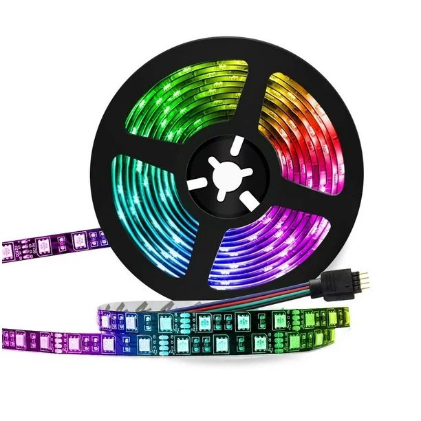 LED Light Strip, 16.4ft RGB LED Light Strip 5050 LED Tape Lights, Color Changing LED Rope Lights ... | Walmart (US)