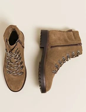 Suede Lace Up Hiker Ankle Boots | Marks & Spencer (UK)