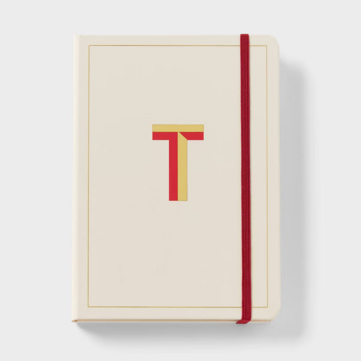 192pg College Ruled Journal 5"x7" Cream Monogram T - Opalhouse™ | Target