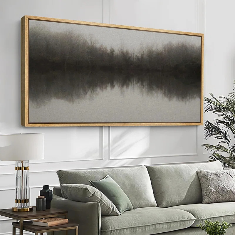 wall26 Misty Lake Serene Landscape Modern Art | Wayfair | Wayfair North America