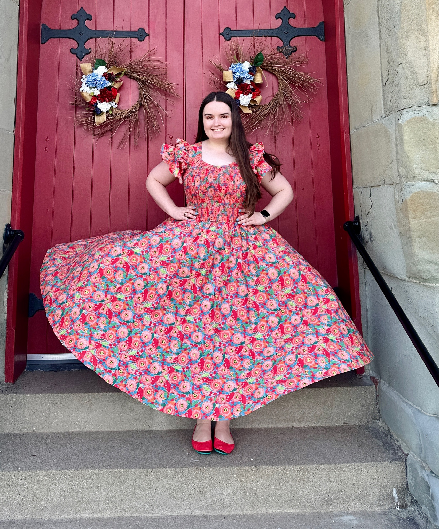 The Hattie Dress in Poppy from IvyCityCo! I am wearing a size large 🩷

#LTKMidsize