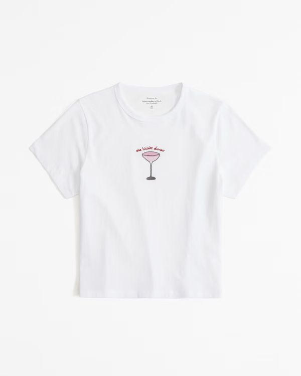 Women's Short-Sleeve Cocktail Graphic Skimming Tee | Women's New Arrivals | Abercrombie.com | Abercrombie & Fitch (US)