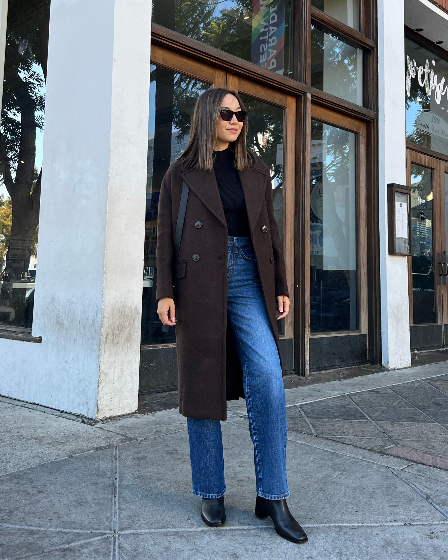 Madewell sale - 25-30% off and stackable code JUSTFORYOU gets you an additional 15% off

• Vintage wide-leg jean in Hillson wash run 1-2 sizes smaller than normal Madewell jean sizing
• Madewell brown coat - wearing 00, runs oversized  
• Jcrew leather and suede tote 

Fall fashion / fall capsule / minimalist fall fashion / brown fall outfits / fall travel 

#LTKtravel #LTKSeasonal #LTKsalealert