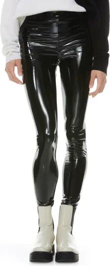 Alice + Olivia Maddox Faux Patent Leather Legging | Nordstrom | Nordstrom