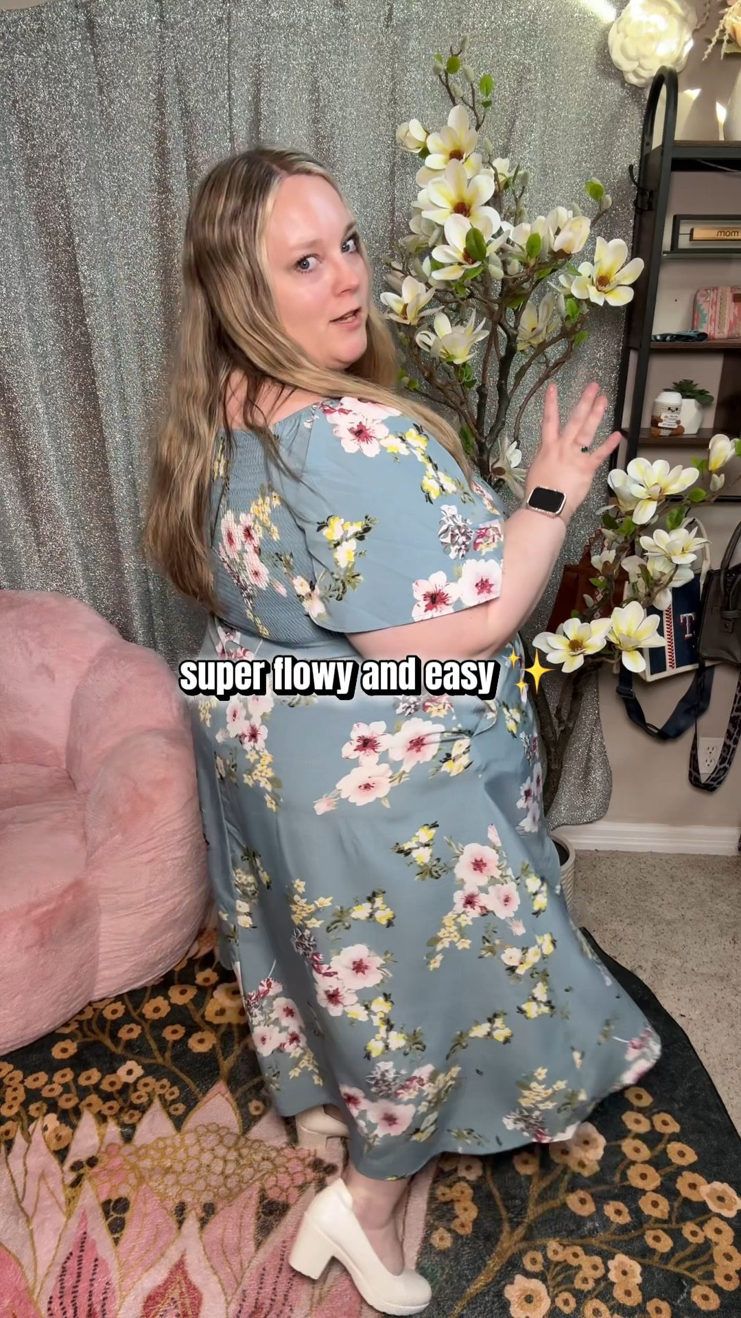 this one is so flowy and flattering and i got so many compliments when i wore it out 💕 the square neckline and little slit detail give it shape without feeling tight and it still has pockets which makes it easy to wear.

plus size floral dress, square neck maxi dress, ruffle split dress, flowy summer dress, flattering plus size outfit, casual event dress, spring floral style

#LTKSeasonal #LTKPlusSize #LTKootd