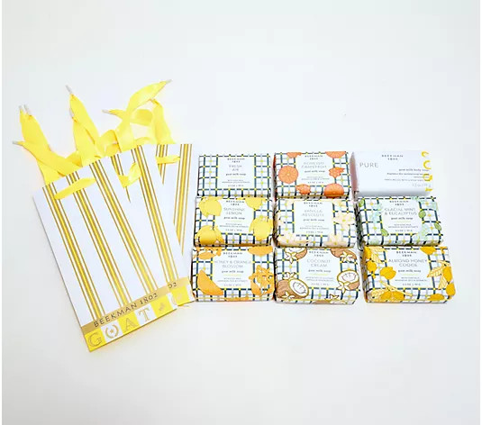 Beekman 1802 the GOAT 3.5oz Bar Soap 9pc Set w/ Gift Bags - QVC.com | QVC