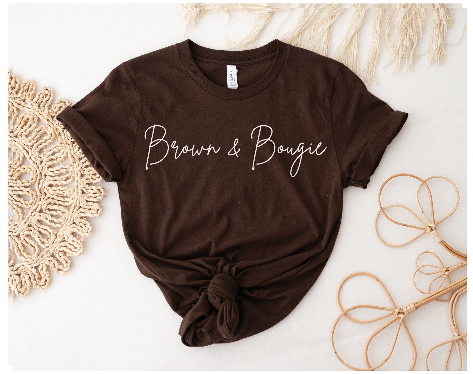 Brown brown and Bougie T-shirt/ Melanin/ Shades of - Etsy | Etsy (US)