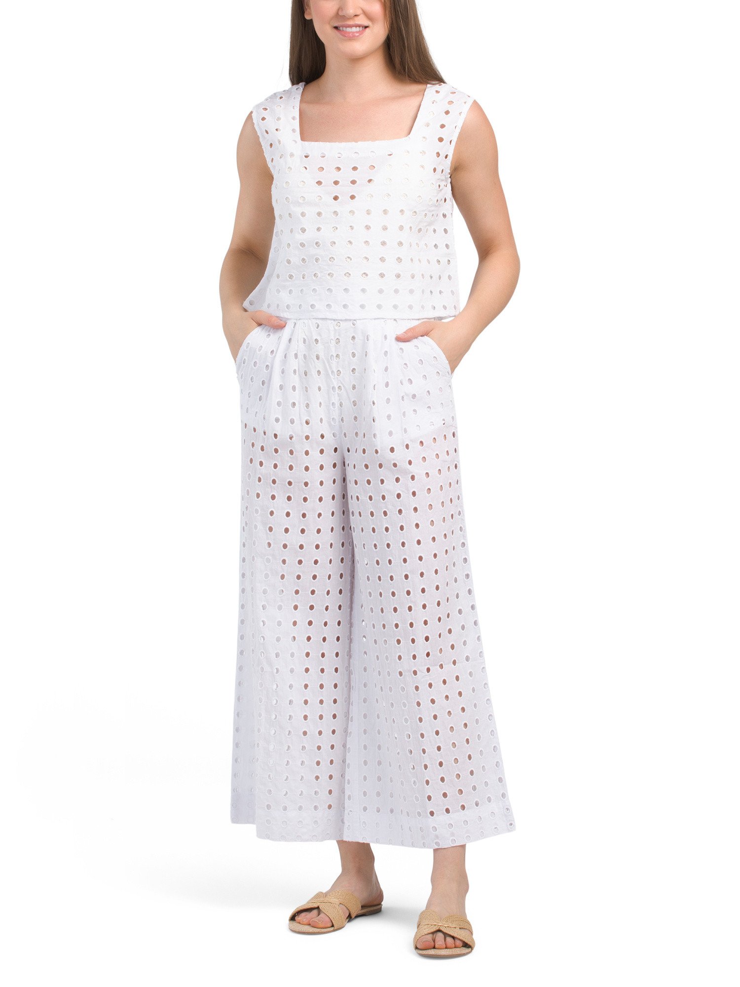 Cotton Swim Cover-up Tank And Pants Collection | TJ Maxx