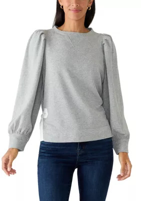 Women's Long Sleeve Bow Sweatshirt | Belk
