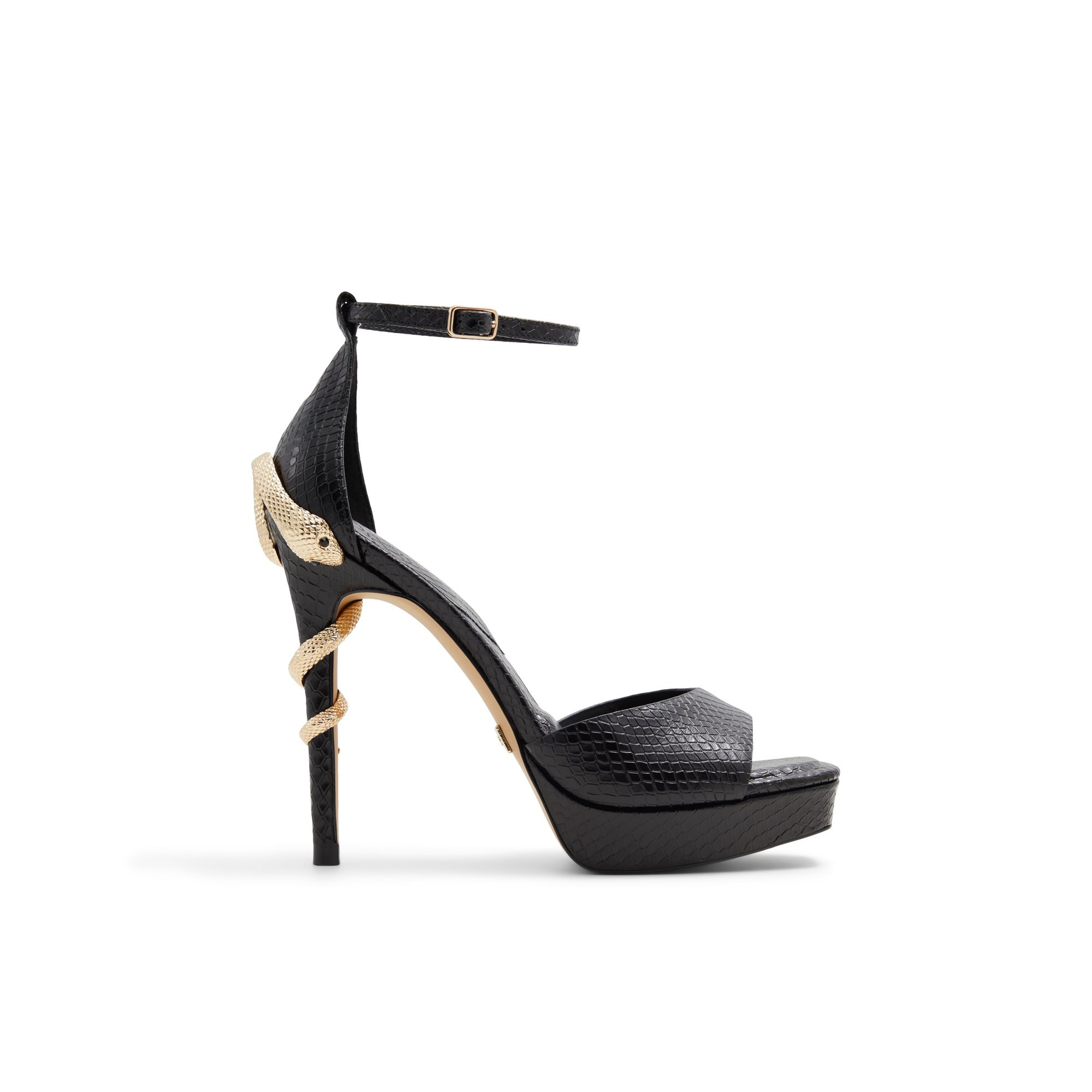 ALDO Medusa - Women's Strappy Sandal Sandals - Black, Size 6.5 | Aldo Shoes (US)