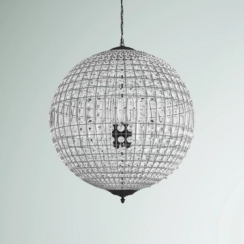 Nazareth 3 - Light Crystal Dimmable Globe Chandelier | Wayfair North America