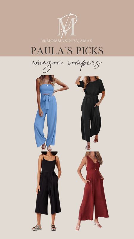 These jumpsuits are petite and bigger bust friendly and an absolute MUST-HAVE for this season!!! I got a size M in all but the short sleeve black jumpsuit (I did a S). Amazon must haves, petite jumpsuits, bigger bust jumpsuits, summer wedding guest look

#LTKstyletip #LTKwedding #LTKSeasonal