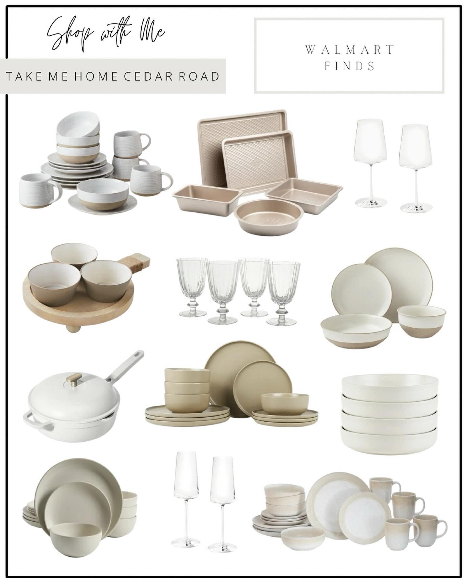 WALMART FINDS - neutral kitchen items

Great prices on these dinnerware sets, glassware, bakeware and more! 

Kitchen decor, neutral decor, Walmart kitchen 

#LTKhome #LTKfindsunder50 #LTKsalealert