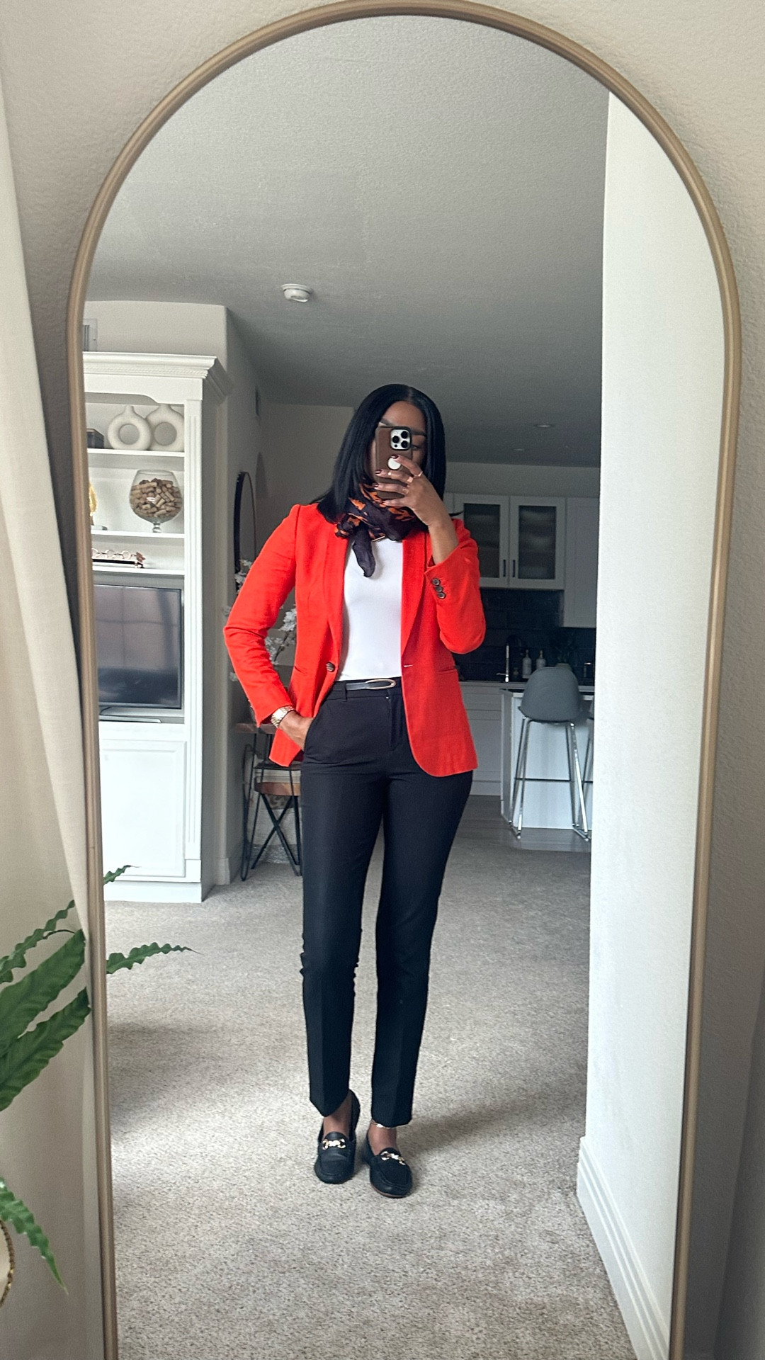 WHAT I WOTE TODAY : Workwear 
Orange, white and black was on the agenda today. Added a silk scarf the elevate this look. 
Polished, chic and classy! 

#LTKWorkwear #LTKgrwm #LTKootd