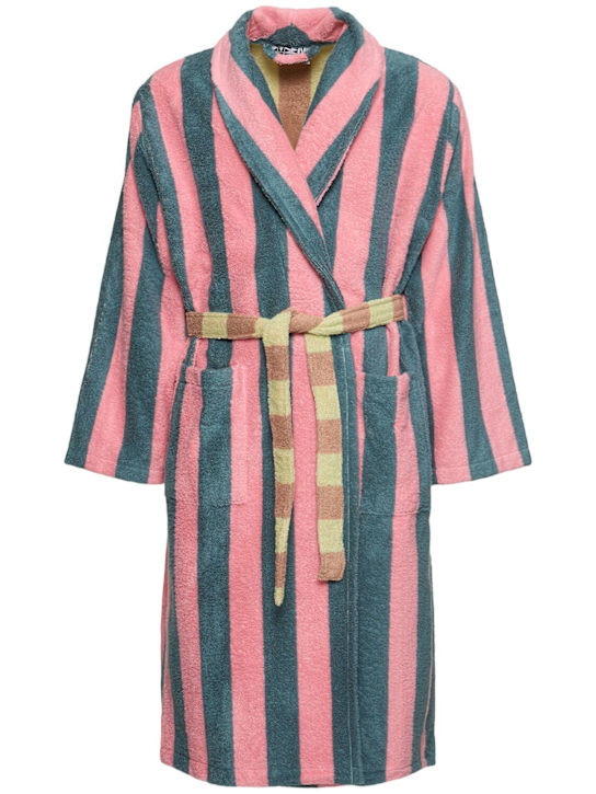 Martine Stripe cotton bathrobe | Luisaviaroma