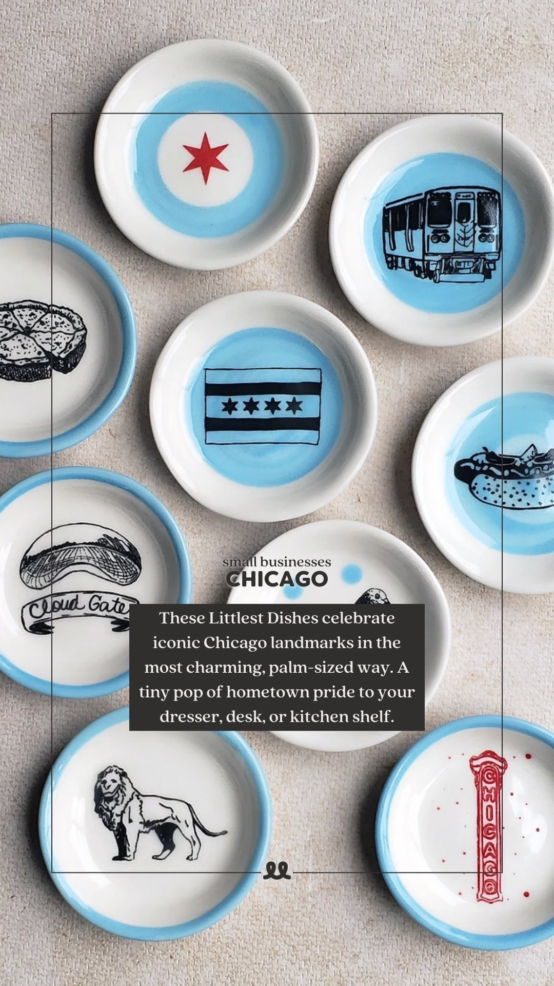 These little dishes celebrate iconic Chicago landmarks in the most charming, palm sized way. A tiny pop of hometown pride for your dresser, desk, or kitchen shelf

#LTKHome