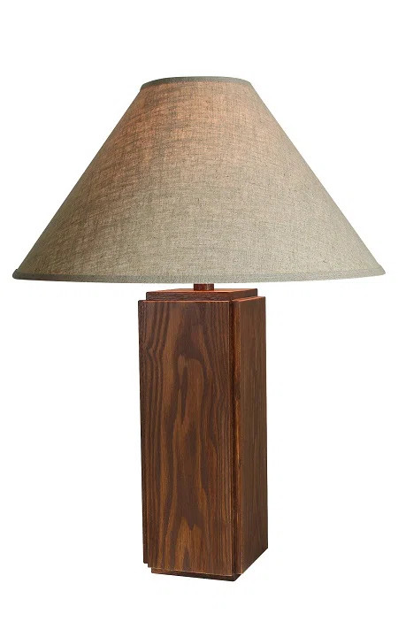 26"H Wood Table Lamp - Ebony | Wayfair North America