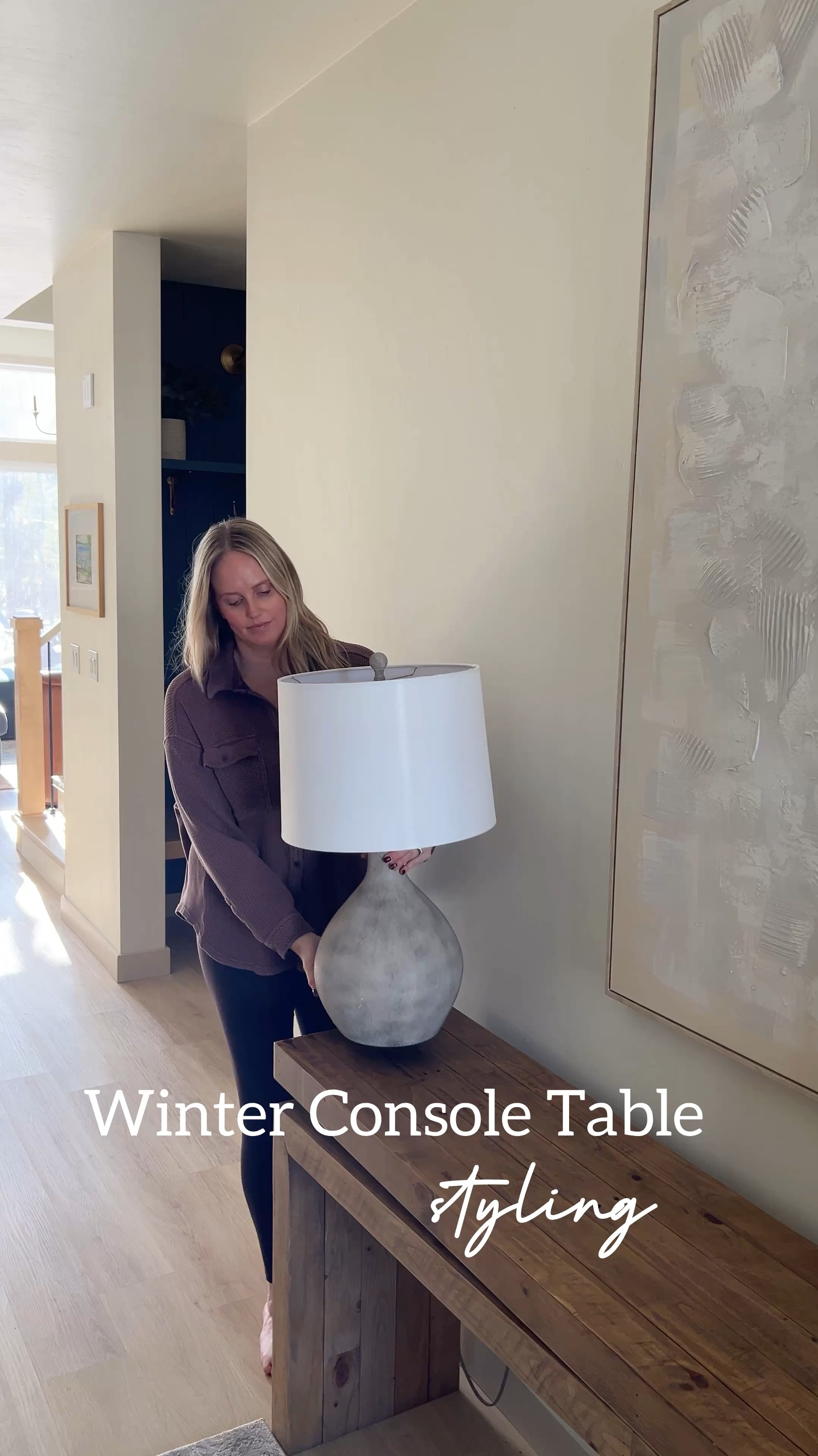Winter console table decor! #WayfairPartner #Wayfair #WayfairHome

#LTKStyleTip #LTKSeasonal #LTKHome