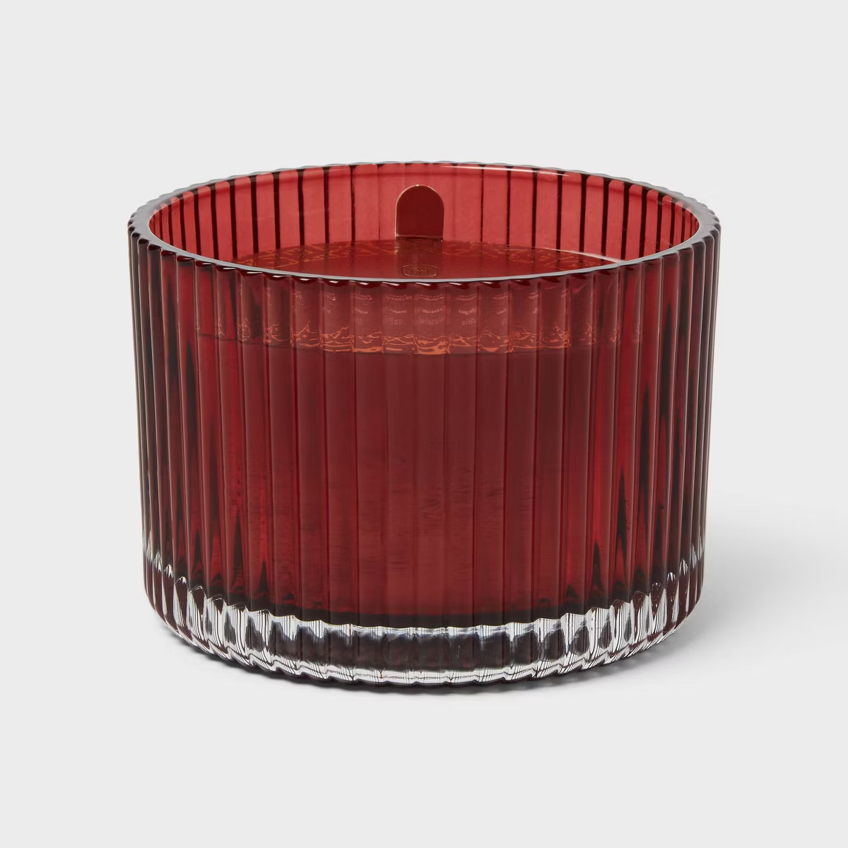"3-Wick Ribbed Glass Candle 13oz - Threshold™ | Target