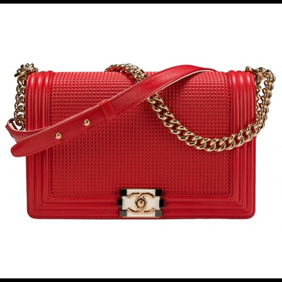 2014 Chanel Le Boy bag Lipstick Red | Poshmark