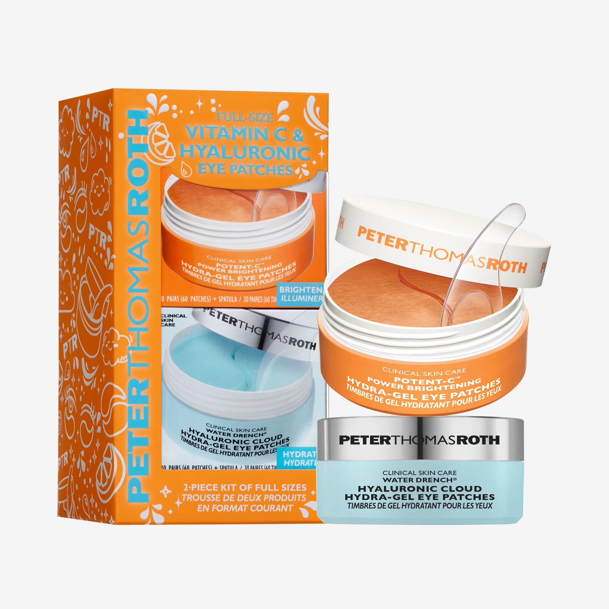 Full-Size Vitamin C & Hyaluronic Eye Patches 2-Piece Kit | Peter Thomas Roth Labs