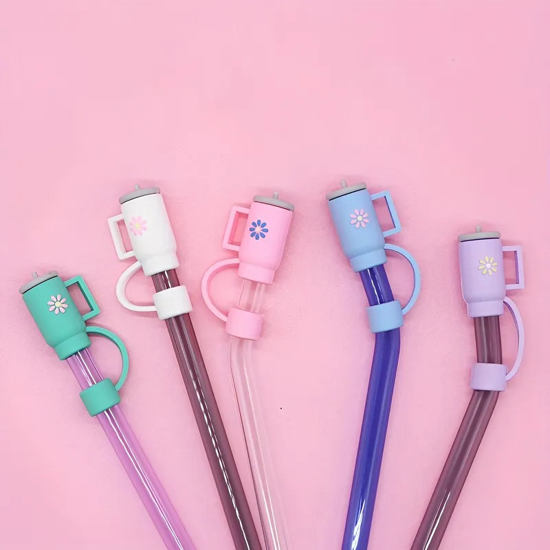 5pcs 10mm Straw Covers Cap, Compatible With Stanley 30&40 Oz Tumbler, Cute Silicone Straw Covers,... | Temu Affiliate Program