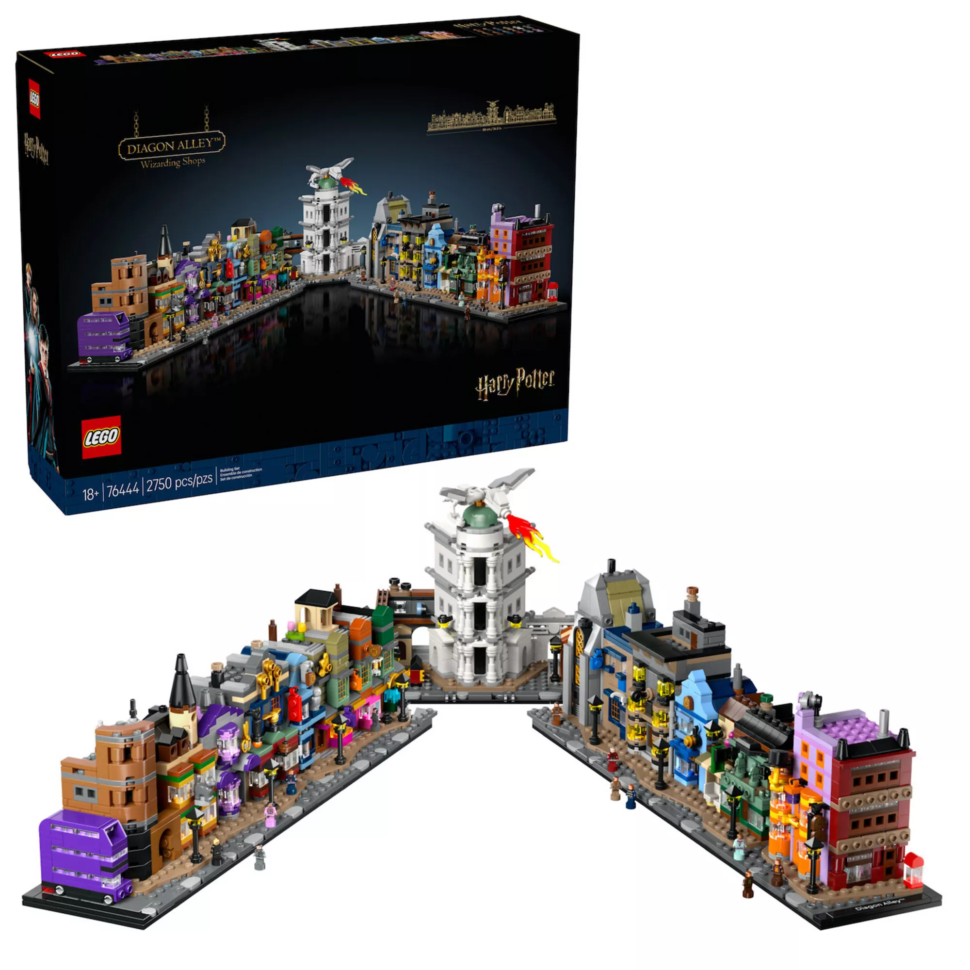 LEGO Harry Potter Diagon Alley Wizarding Shops Collectible Building Set 76444 | Kohl's