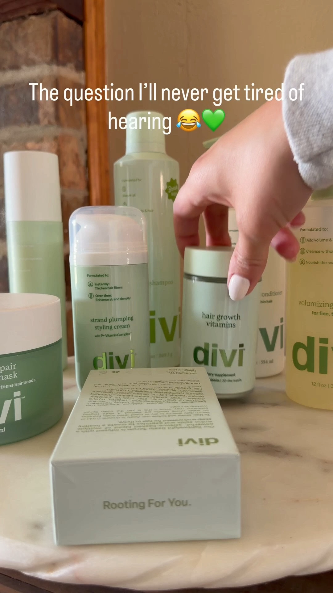 The question I’ll never get tired of hearing… 😂💚

And honestly, I get it. @Divi Official products smell SO good. 🤌🏼✨ My bathroom has officially turned into a Divi shelf and I’m not mad about it. 😂

From wash day to styling + scalp care, these are the products I keep reaching for over and over again.

💚 Use code GABPOL for 15% off

#LTKdayinmylife #LTKselfcare #LTKBeauty