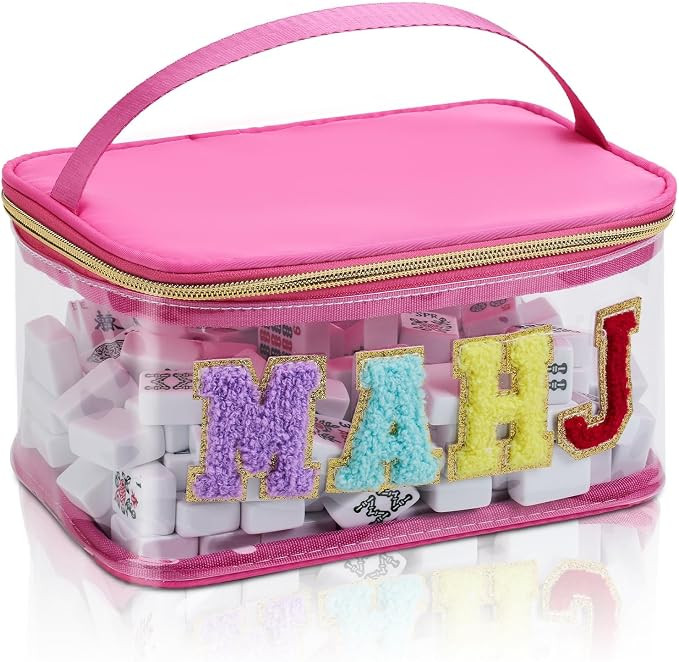 Handheld Mahjong Tile Bag, PVC Clear Mahjong Bag for 166 American Mahjong Tiles, Waterproof Mah J... | Amazon (US)