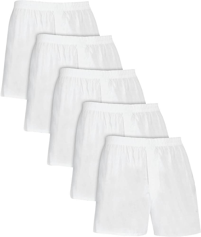 Fruit of the Loom Men's Tag Free Woven Boxer Shorts, Relaxed Fit, Moisture Wicking, Assorted Colo... | Amazon (US)