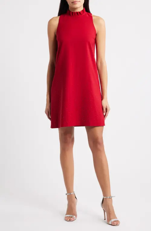 Anne Klein Sleeveless Shift Dress in Titian Red at Nordstrom, Size 0P | Nordstrom