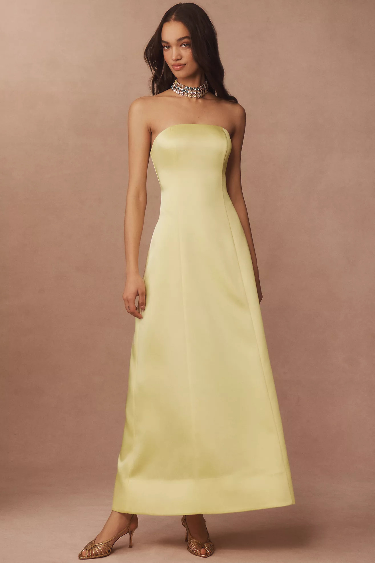 Mare Mare Piper Strapless Fit & Flare Maxi Dress | Anthropologie (US)