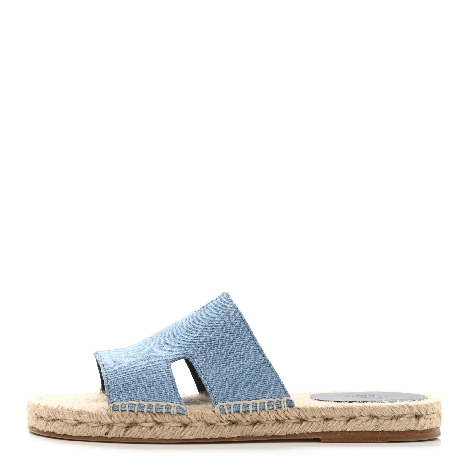 HERMES Denim Canvas Antigua Espadrille Sandals 40 Bleu Clair | FASHIONPHILE | Fashionphile