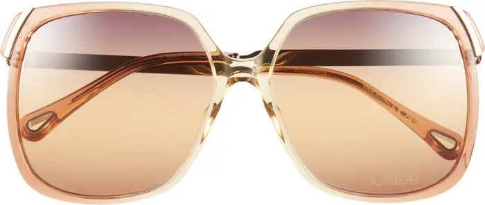 Chloé 60mm Oversize Square Sunglasses | Nordstrom | Nordstrom