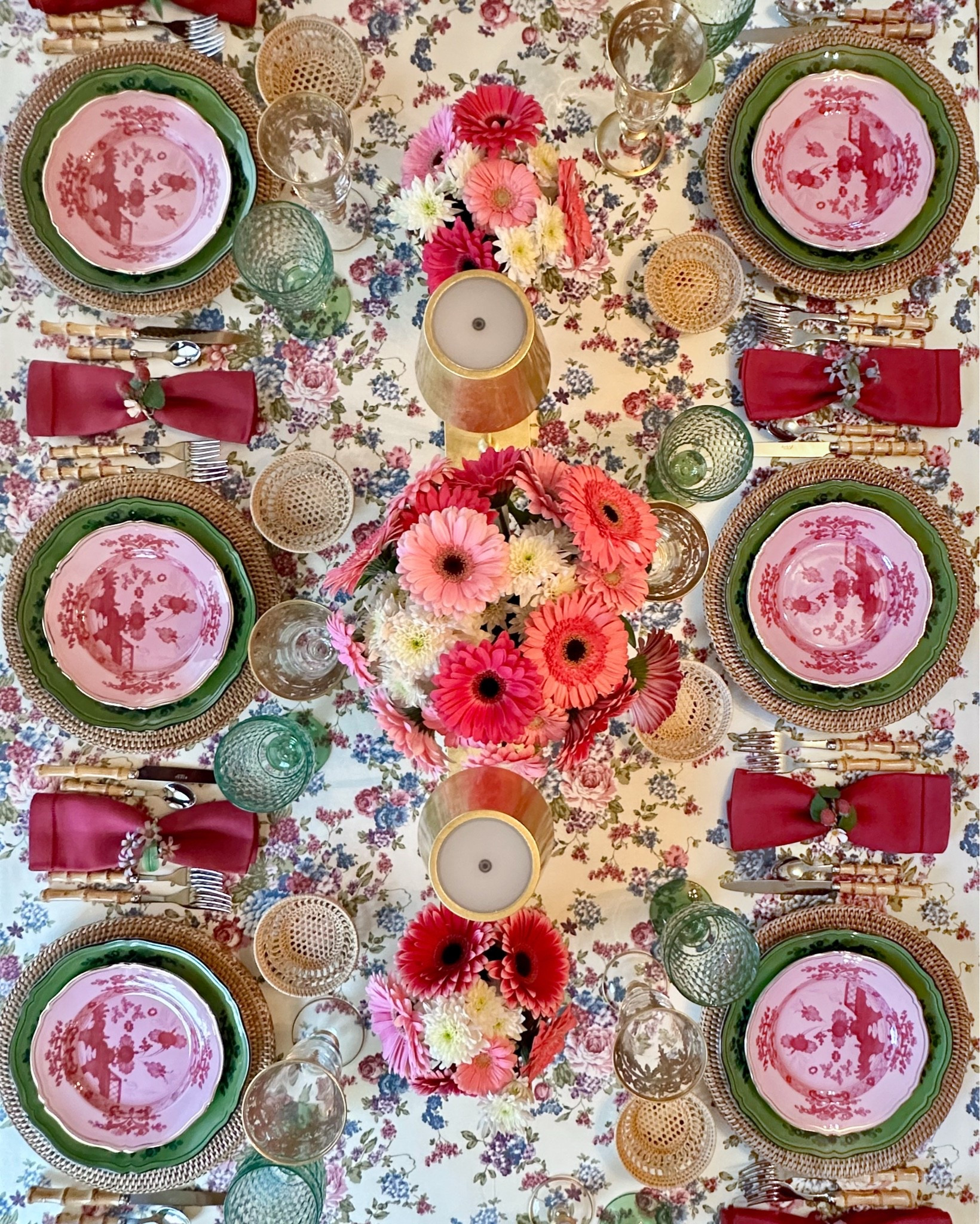 Autumn table in pink and green Ginori cabbageware

#LTKfoodie #LTKHome #LTKSeasonal