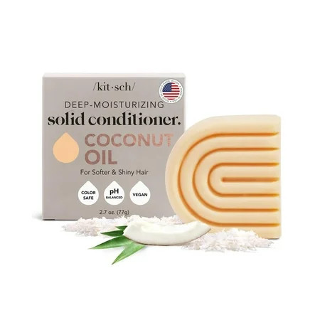Kitsch Deep- Moisturizing Conditioner Bar with Coconut Oil and Shea Butter 2.7 oz | Walmart (US)