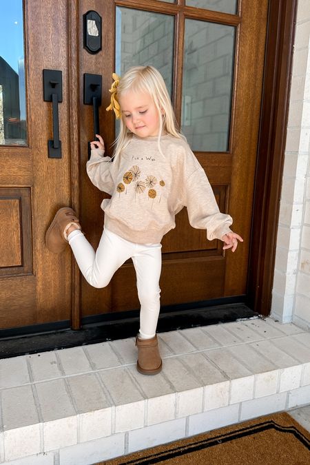 Another adorable outfit from Petite Revery! I love this sweatshirt so much. It’s so adorable. We sized up one in it for the perfect cozy oversized look. 
.


#LTKSeasonal #LTKkids #LTKbaby