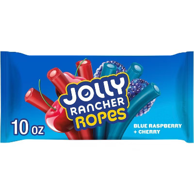 Jolly Rancher Ropes Blue Raspberry and Cherry Flavored Candy Laydown Bag - 10oz | Target