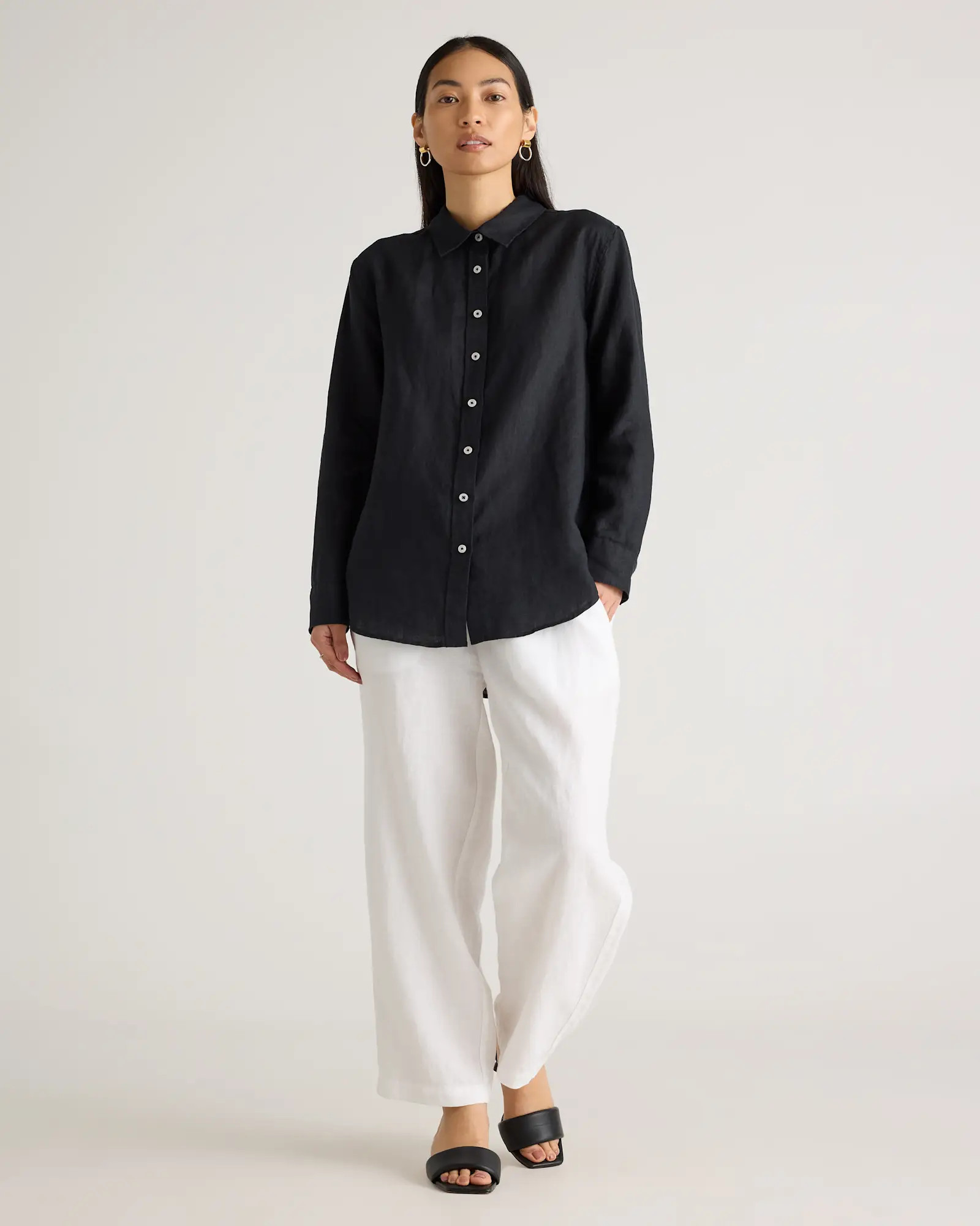 100% European Linen Long Sleeve Shirt | Quince