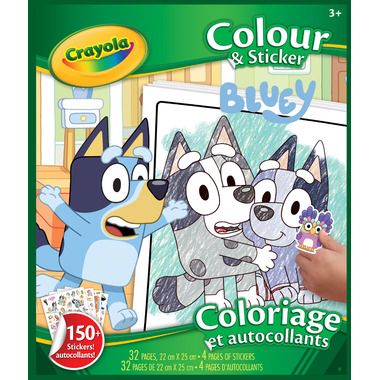 Crayola Bluey Colour & Sticker Book | Well.ca