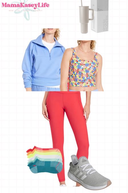 Workout top, workout outfit, gym outfit inspo, half zip sweatshirt, old navy style, old navy active, bra top, leggings, women’s sneakers, women’s workout socks, active socks, water cup, straw cup with handle, 


#LTKActive #LTKFindsUnder50 #LTKStyleTip