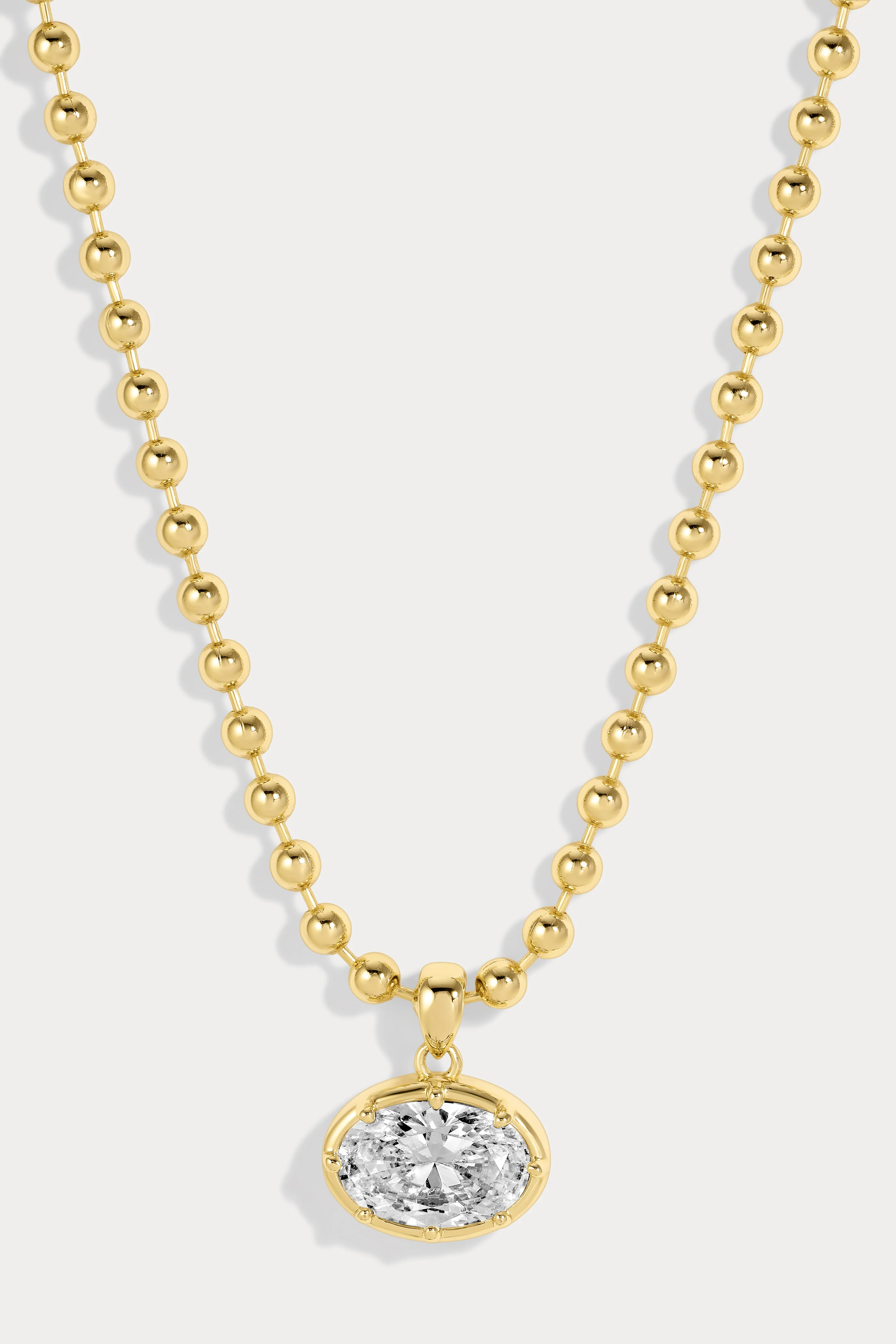 Large Cleo Oval Necklace | Lili Claspe
