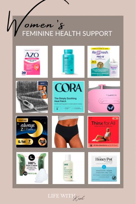Top rated products for women’s vaginal health and menstrual support 

#LTKFindsUnder50 #LTKOver40 #LTKActive