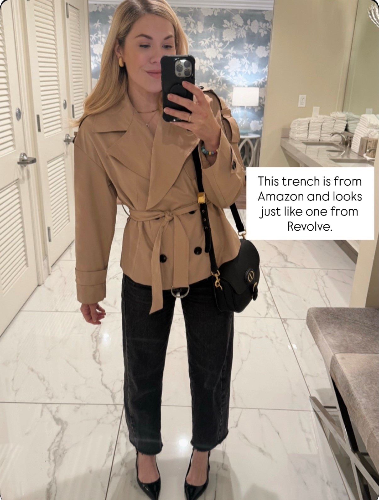This Amazon trench is so luxe looking!
Dior bag 
Barrel jeans 


#LTKSeasonal #LTKOver40 #LTKmomlife