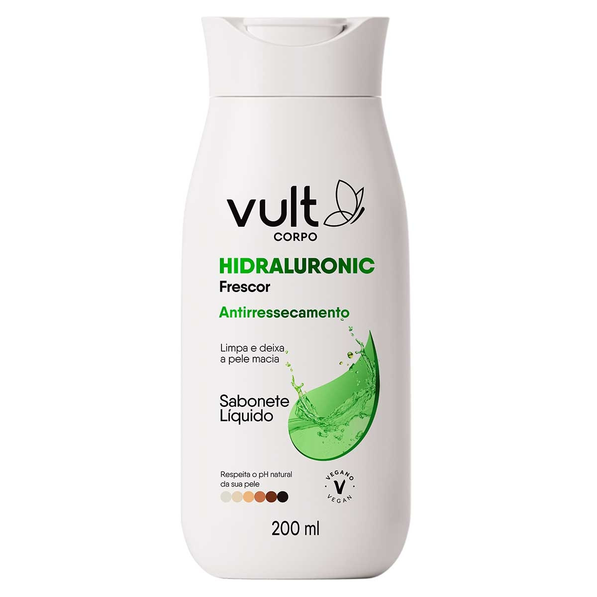 Sabonete Líquido Corporal Vult Hidraluronic Frescor 200ml 200ml | DrogaRaia (BR)